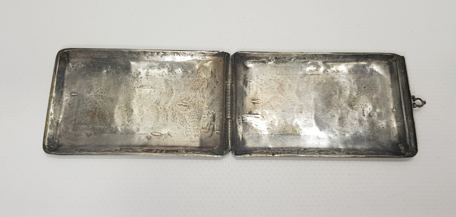 OSMANLI DÖNEMİ SAVATLI GÜMÜŞ SİGARA TABAKASI