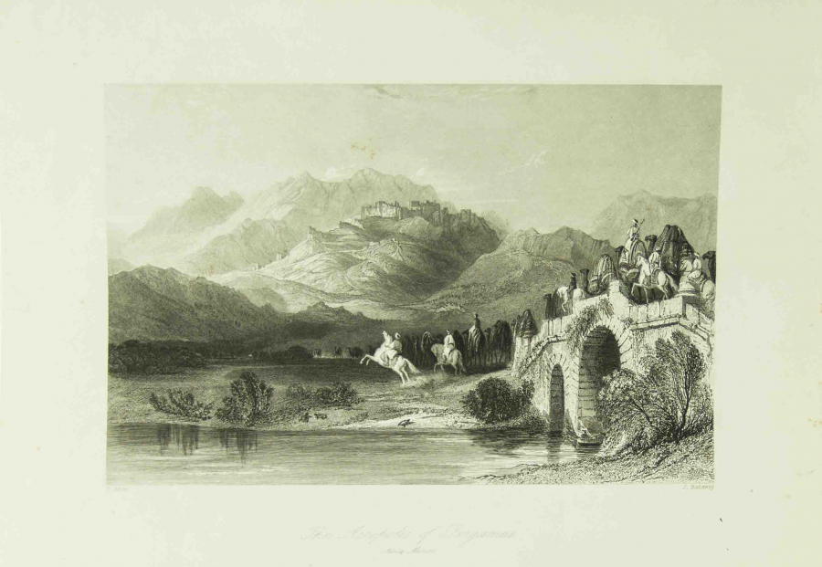 T. ALLOM J. ROADWAY TAŞ BASKI GRAVÜR