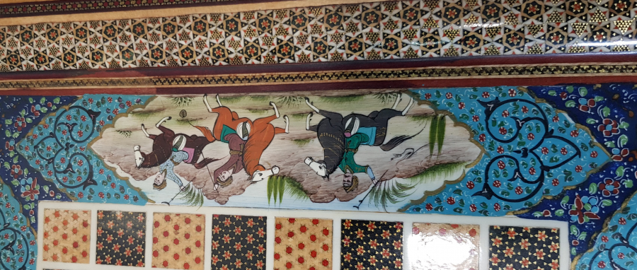 ÖZEL YAPIM MÜNYATÜRLÜ MARKÜTERİ TAVLA