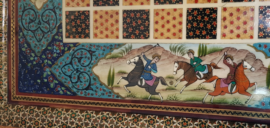 ÖZEL YAPIM MÜNYATÜRLÜ MARKÜTERİ TAVLA