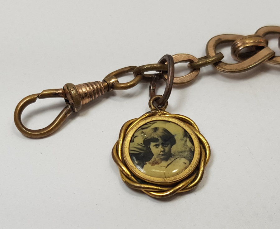 1900's FRANSIZ ALTIN KAPLAMA PRIOR CEP SAATİ KÖSTEĞİ