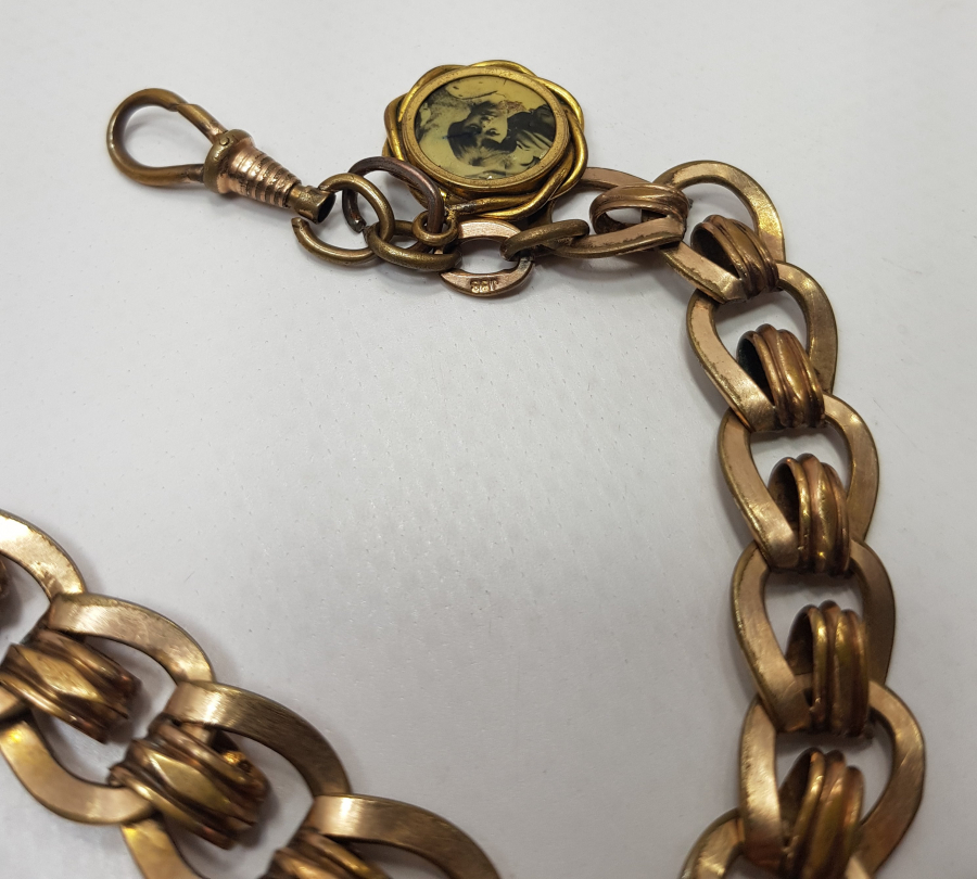 1900's FRANSIZ ALTIN KAPLAMA PRIOR CEP SAATİ KÖSTEĞİ