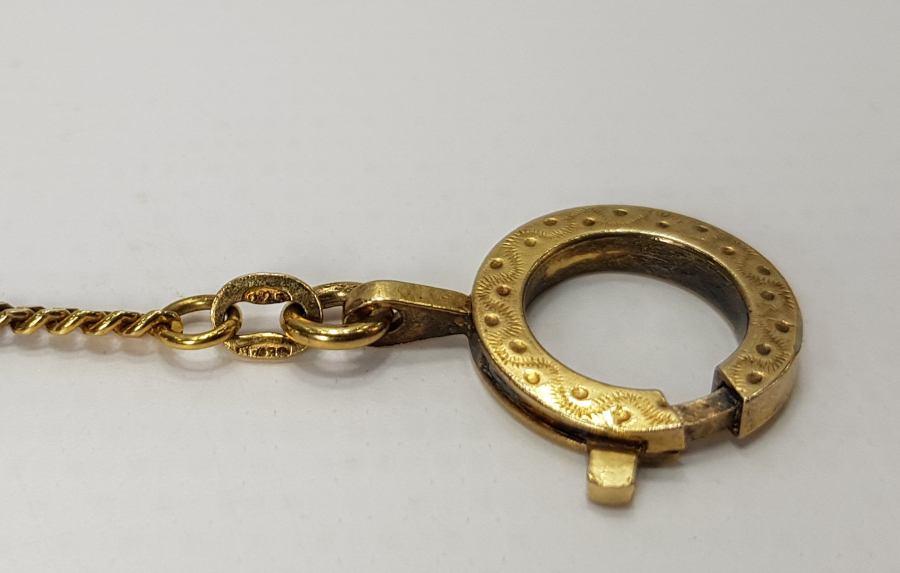 1920'LERDEN GÜMÜŞ ÜZERİ ALTIN KAPLAMA CEP SAATİ KÖSTEĞİ ZİNCİRİ