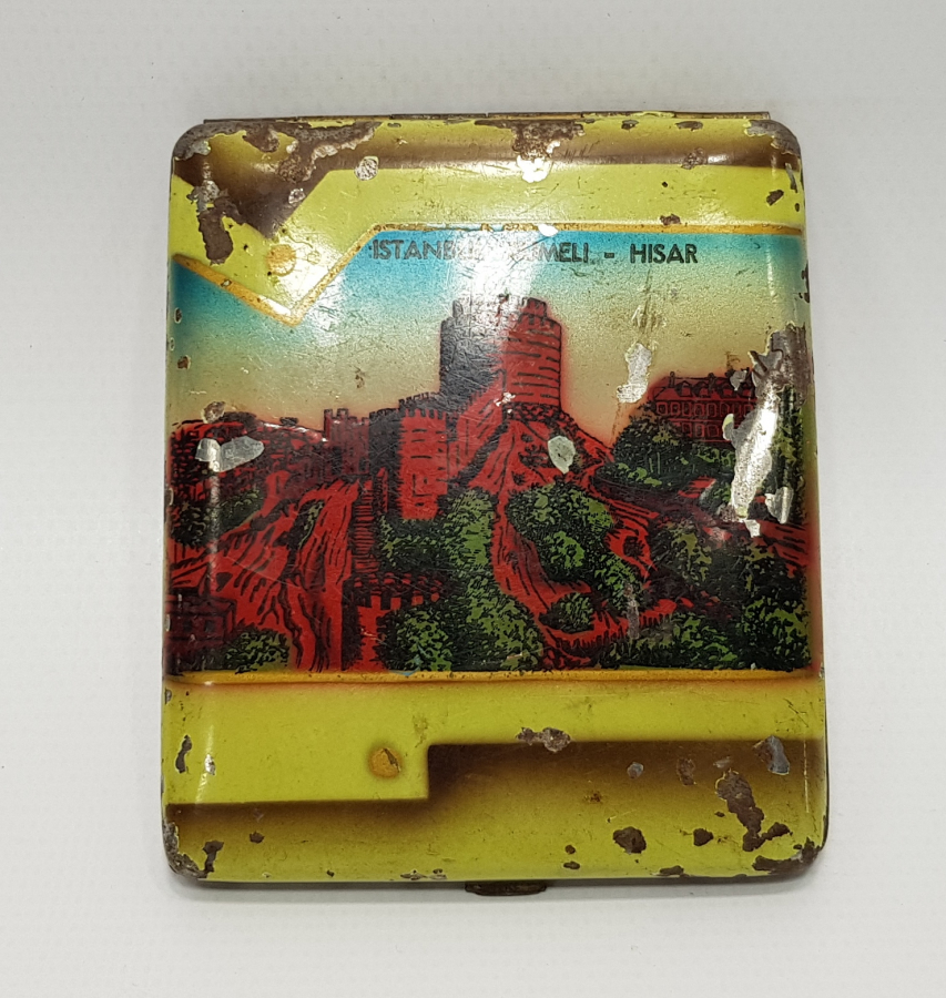 1930'LARDAN RUMELİ HİSARI GÖRSELLİ SİGARA TABAKASI