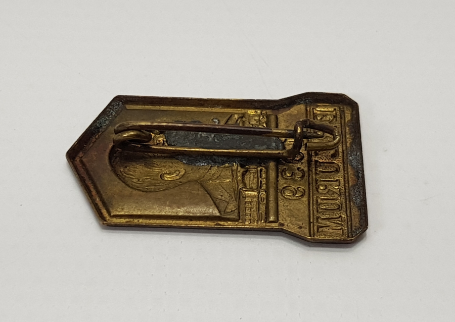 1939 ERZURUM TREN İSTASYONU AÇILIŞ HATIRASI ROZETİ