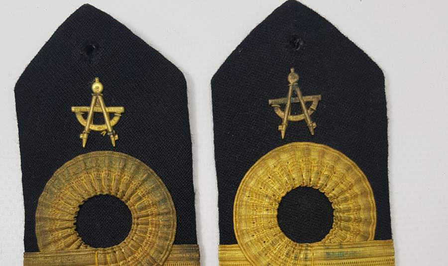 1930-1950 BİR ÇİFT DENİZCİ SUBAY APOLETİ