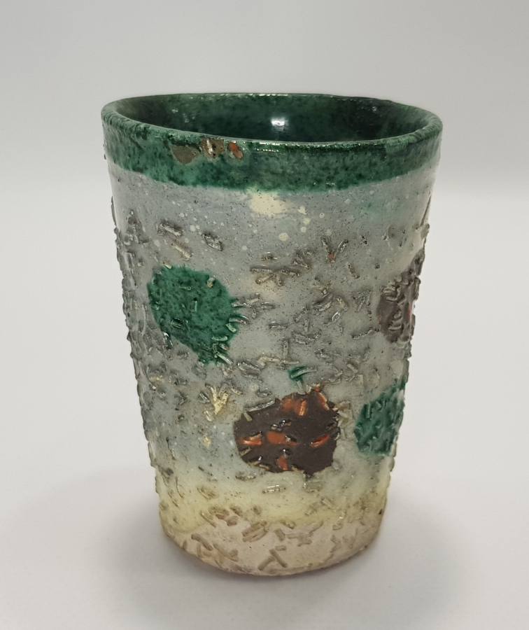 CUMHURİYET BAŞI ÇANAKKALE İŞİ KUMLU SERAMİK BARDAK