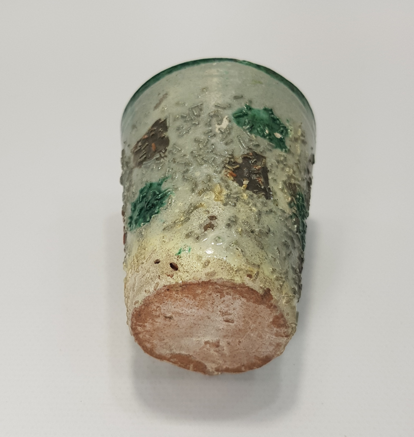 CUMHURİYET BAŞI ÇANAKKALE İŞİ KUMLU SERAMİK BARDAK