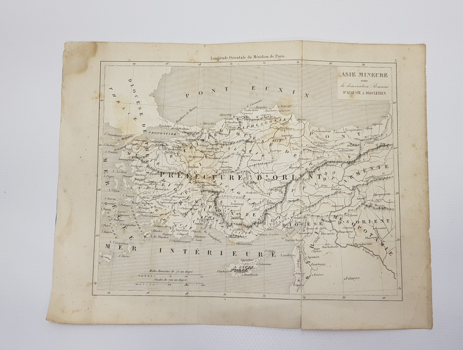 ASIA MINOR HARİTA GRAVÜR