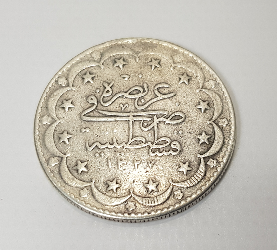 MEHMED REŞAD HAN DÖNEMİ GÜMÜŞ 20 KURUŞ PARA