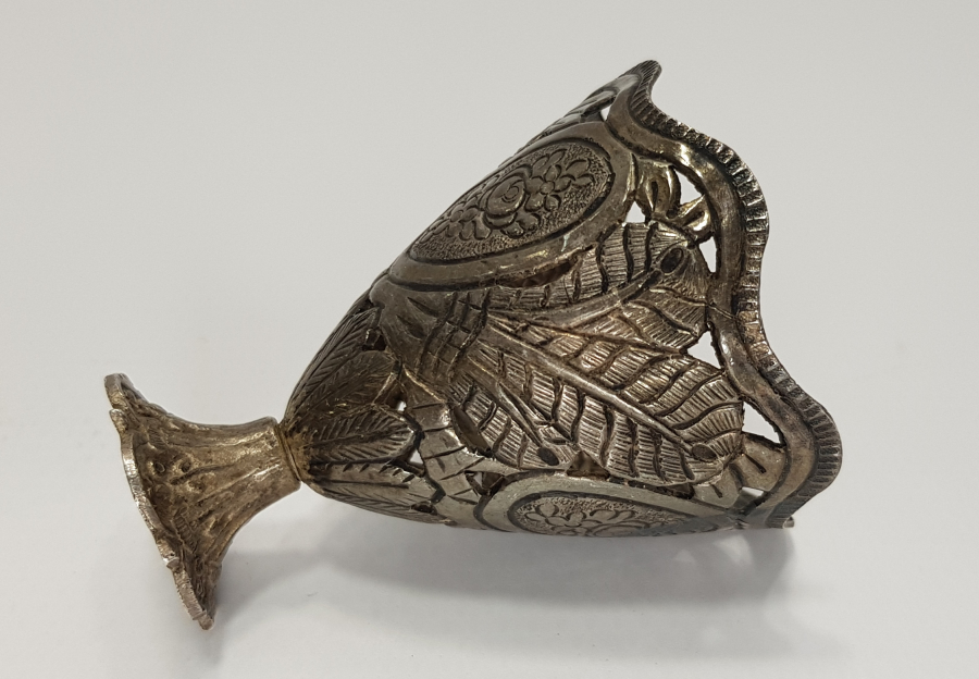 OSMANLI DÖNEMİ SULTAN ABDÜLMECİD HAN TUĞRALI GÜMÜŞ FİNCAN ZARFI