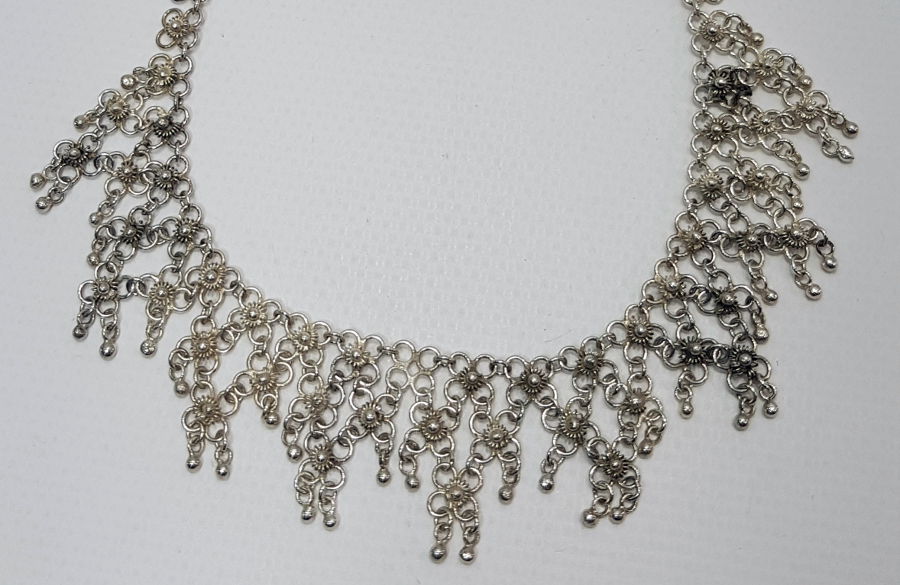 OSMANLI DÖNEMİ MARDİN İŞİ GÜMÜŞ GERDANLIK