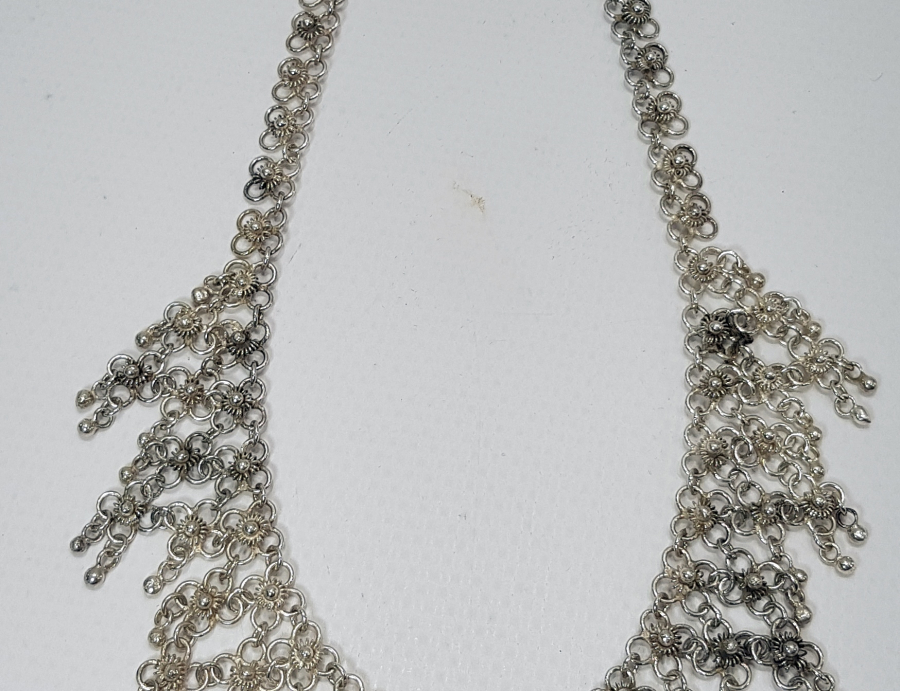 OSMANLI DÖNEMİ MARDİN İŞİ GÜMÜŞ GERDANLIK