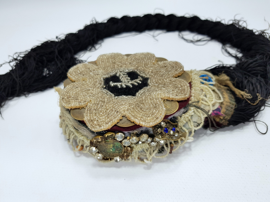 OSMANLI DÖNEMİ NADİR FORMDA GELİN BAŞLIĞI