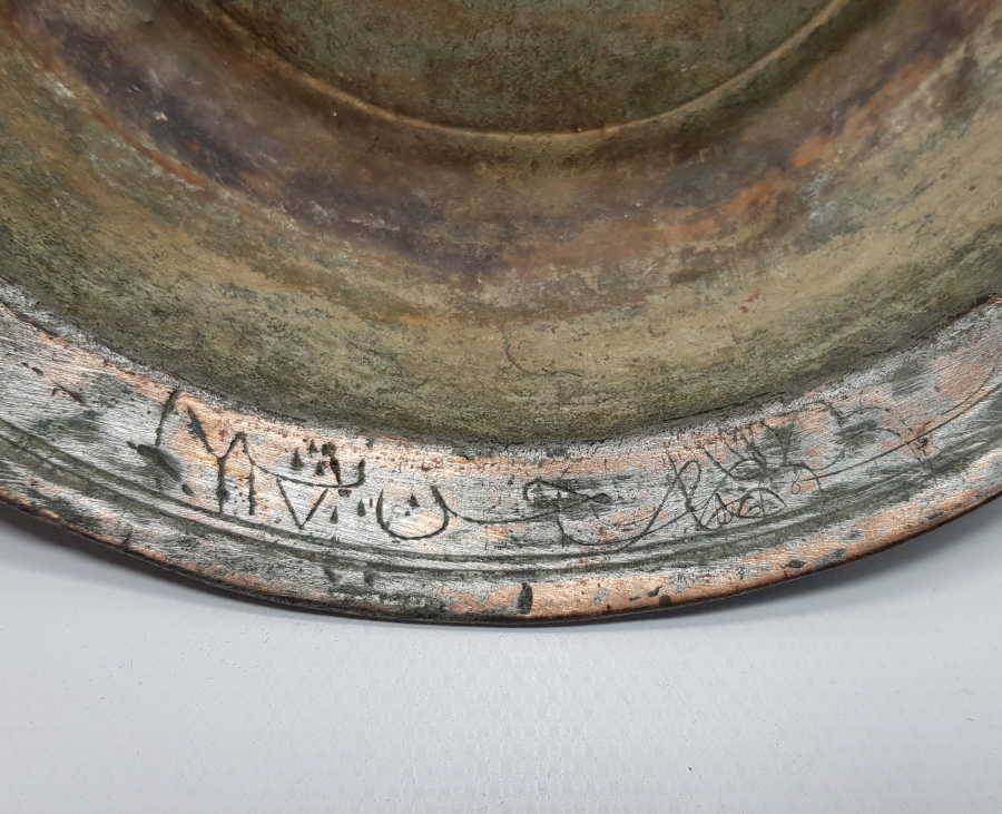OSMANLICA YAZILI BAKIR TABAK