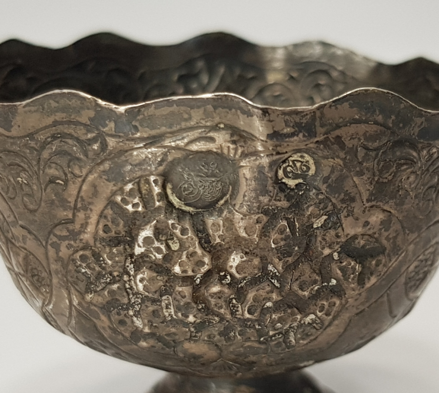 OSMANLI DÖNEMİ TUĞRALI GÜMÜŞ FİNCAN ZARFI