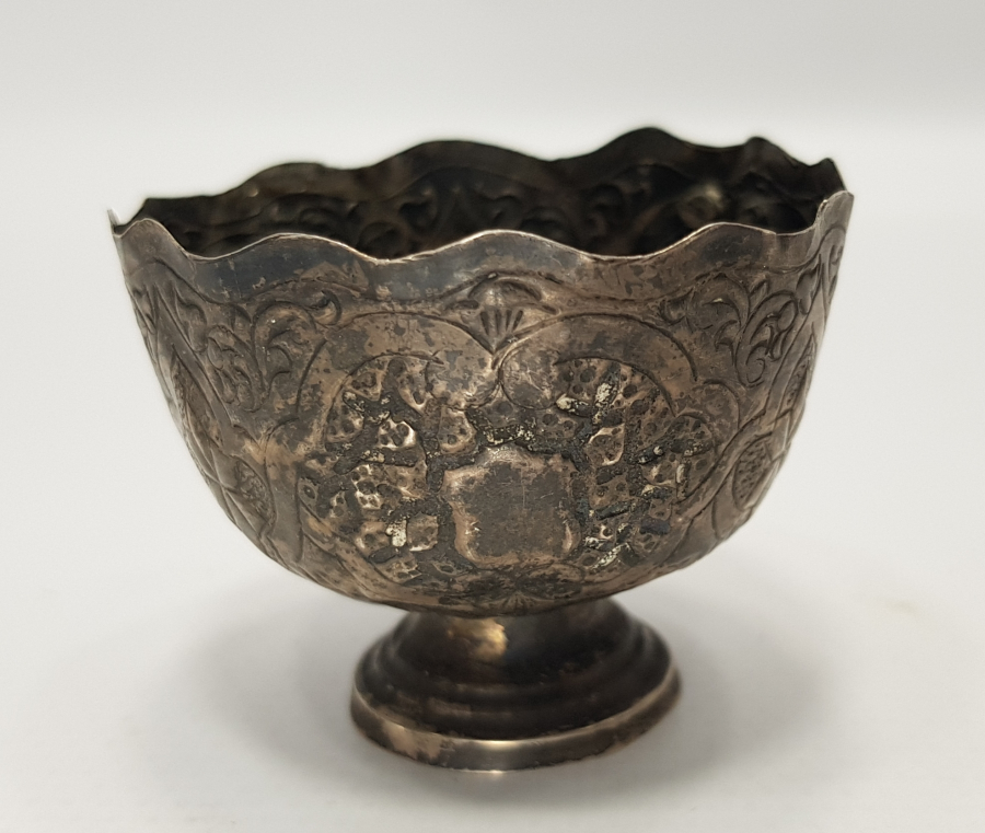 OSMANLI DÖNEMİ TUĞRALI GÜMÜŞ FİNCAN ZARFI