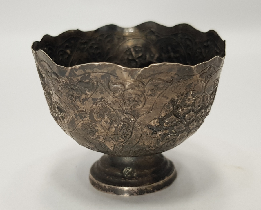 OSMANLI DÖNEMİ TUĞRALI GÜMÜŞ FİNCAN ZARFI