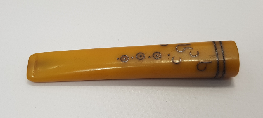 OSMANLICA YAZILI AFYON İŞİ SİGARA AĞIZLIĞI