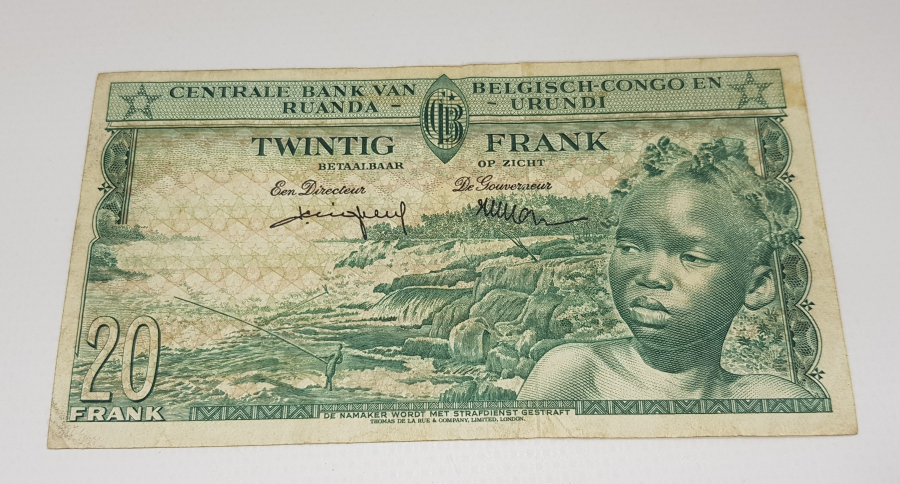 1957 RUANDA 20 FRANK