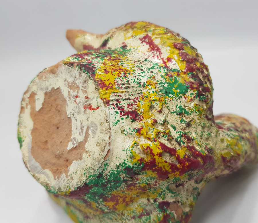 OSMANLI DÖNEMİ ADAPAZARI İŞİ KUŞ FORMLU ÇOK NADİR SERAMİK BUHURDANLIK 