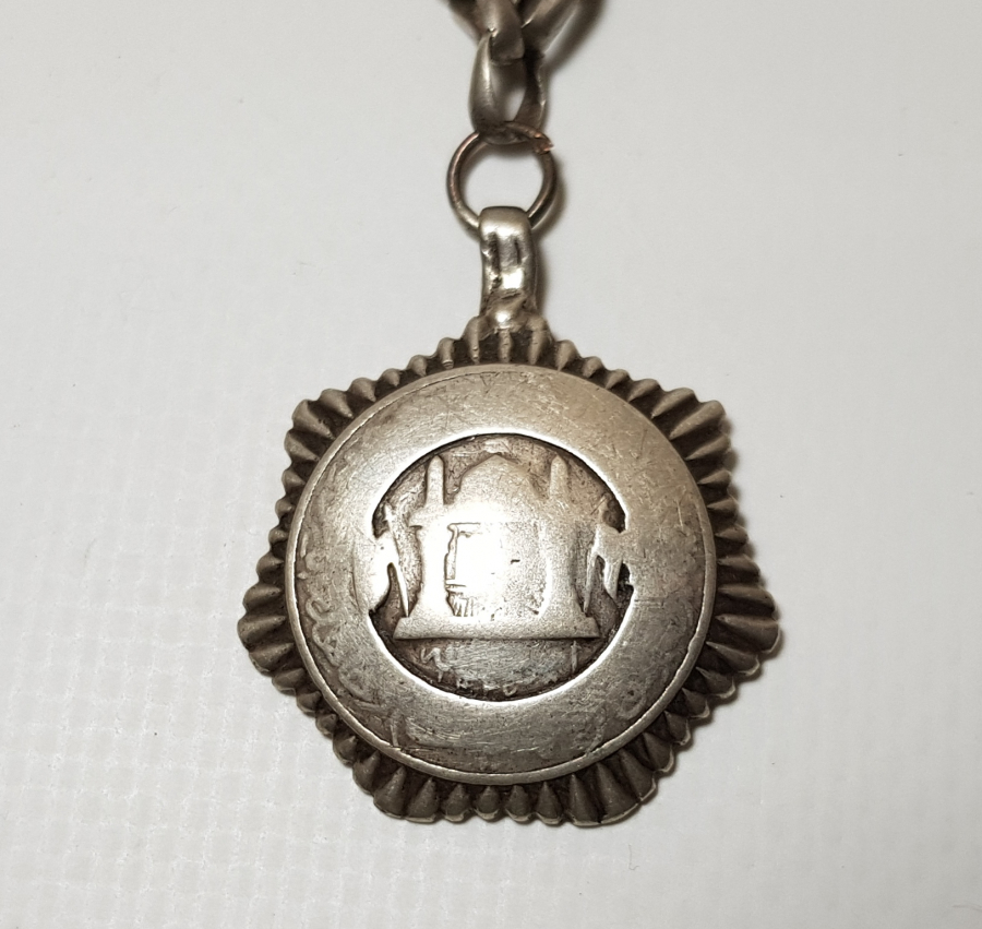 OSMANLI DÖNEMİ 1325 (1909) TARİHLİ GÜMÜŞ KOLYE 