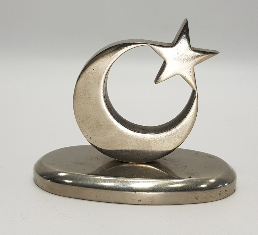 AY YILDIZLI BAYRAK FORMLU MASA ÜSTÜ KAĞIT AĞIRLIĞI