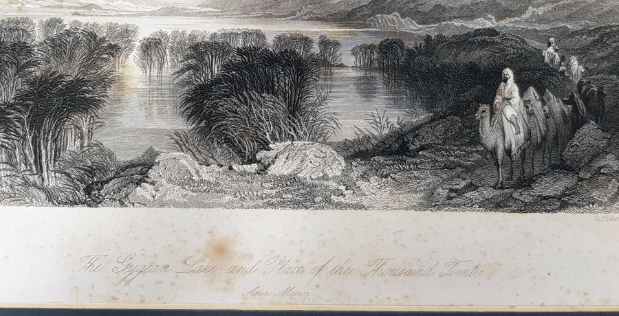 OSMANLI DÖNEMİ MANİSA GÖLMARMARA GRAVÜRÜ