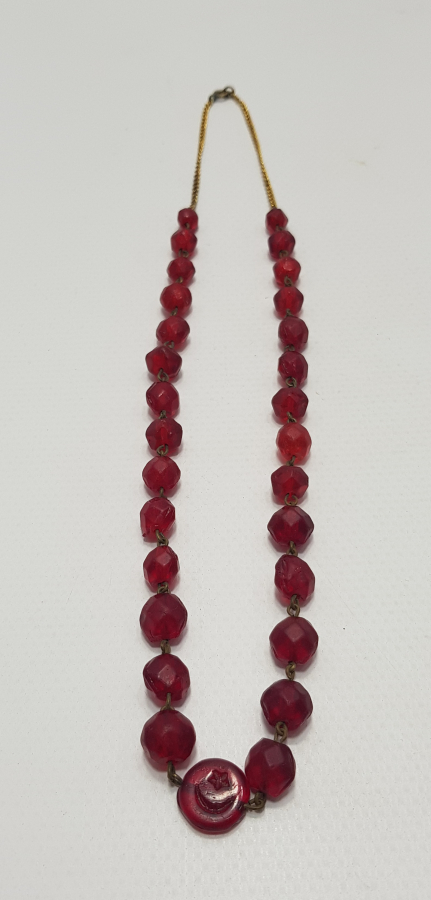 OSMANLI DÖNEMİ NAR TANESİ TAŞLARLA SÜSLÜ GERDANLIK