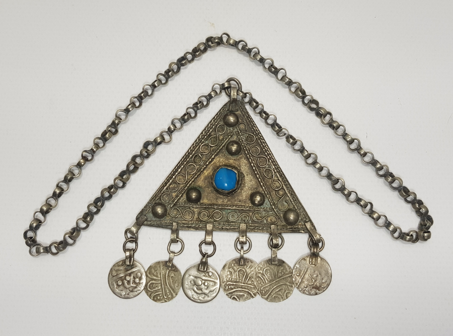 OSMANLI DÖNEMİ AŞIK ZİNCİRLİ GÜMÜŞ KOLYE