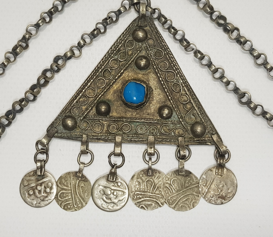 OSMANLI DÖNEMİ AŞIK ZİNCİRLİ GÜMÜŞ KOLYE