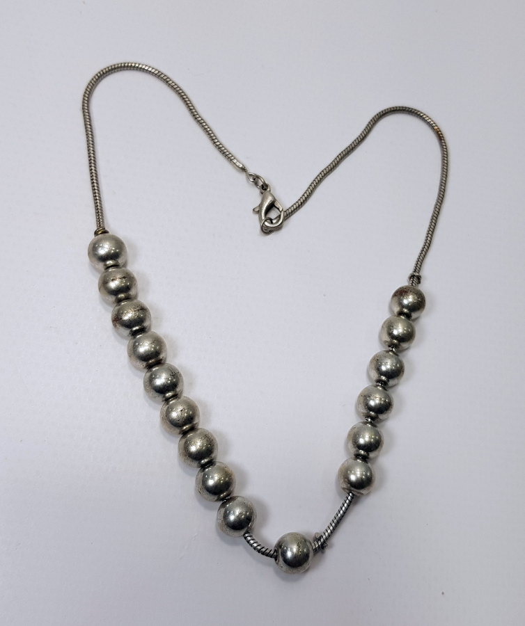 ÖZEL YAPIM GÜMÜŞ KOLYE