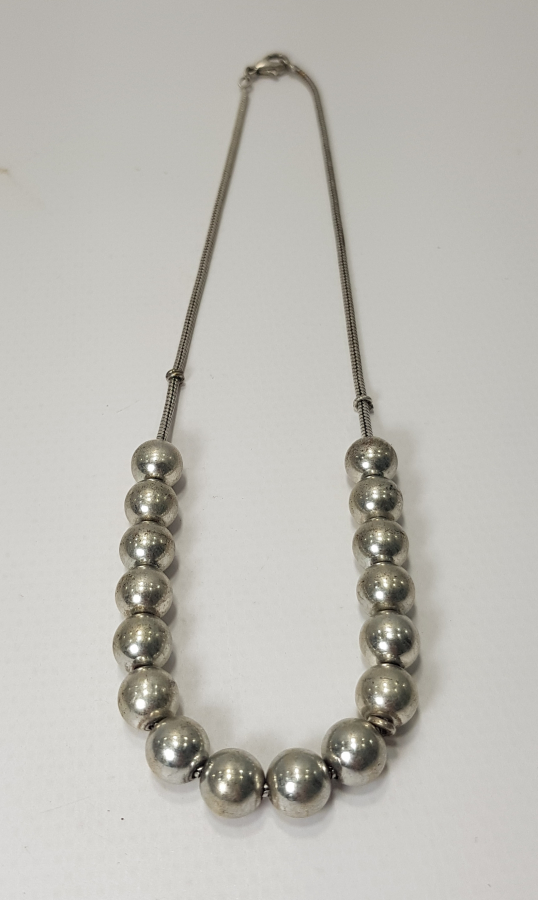 ÖZEL YAPIM GÜMÜŞ KOLYE