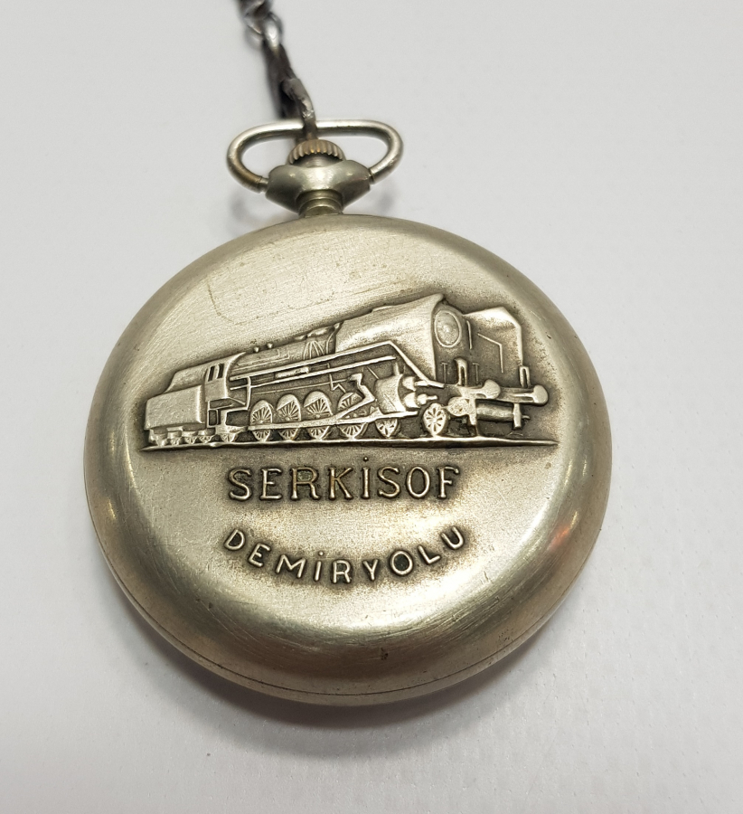 SERKISOF DEMİRYOLU KURMALI CEP SAATİ