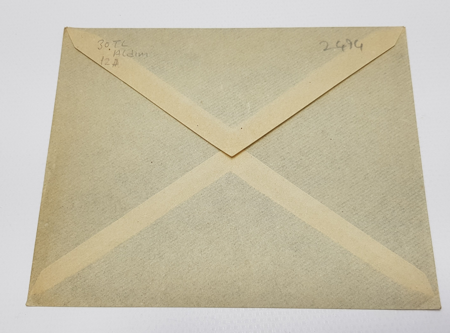 OSMANLICA GENÇ BİRADERLER AYVALIK YAZILI ZARF