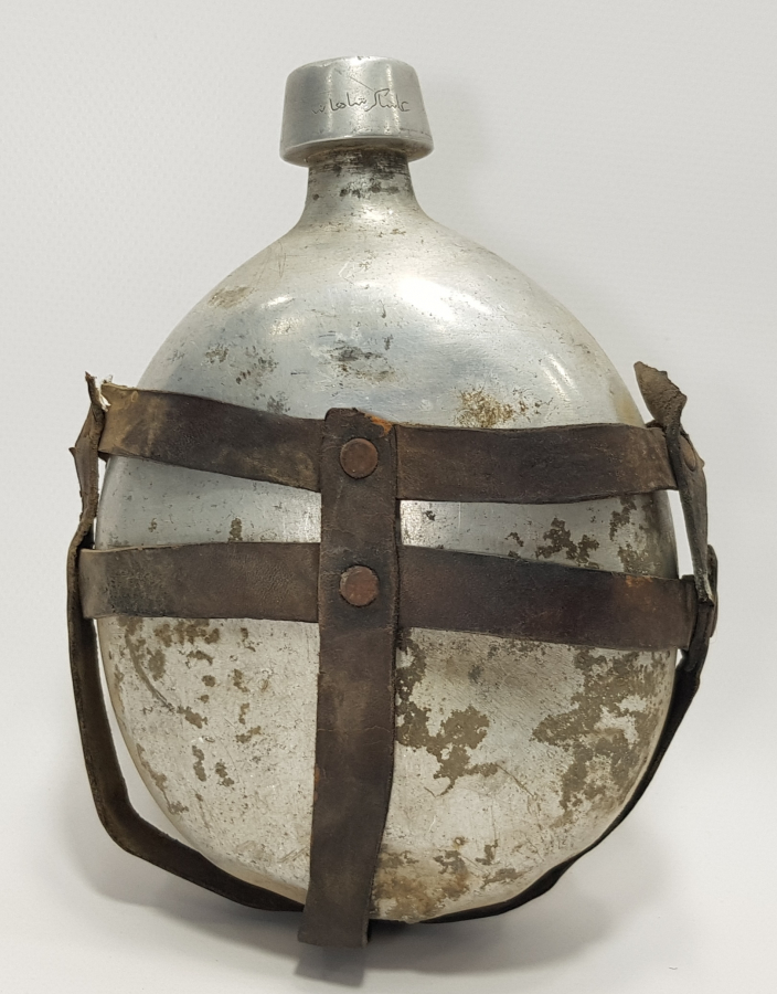 1. DÜNYA SAVAŞI DÖNEMİ ASAKİR-İ ŞAHANE YAZILI OSMANLI ASKERİ MATARASI