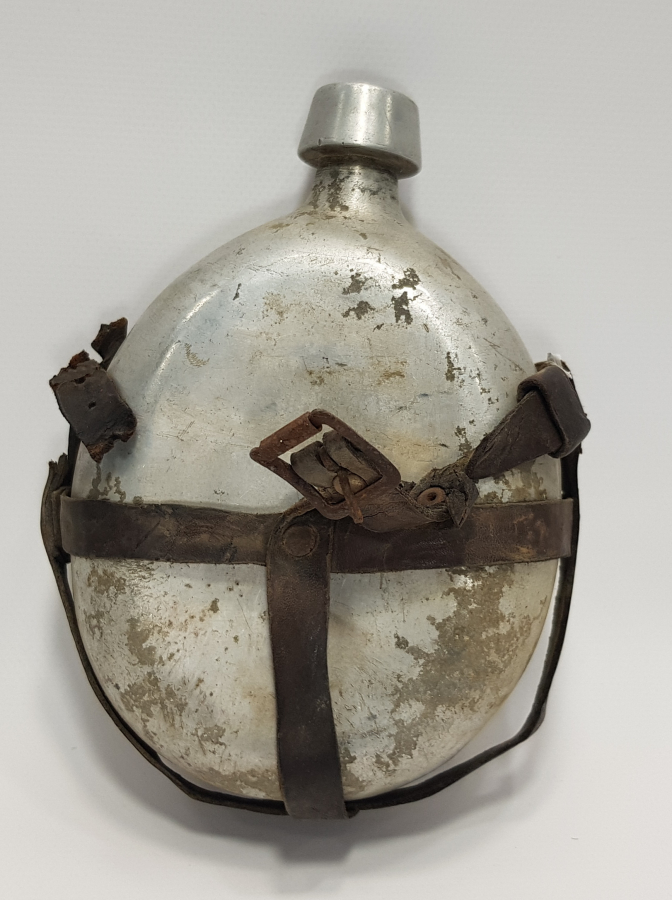 1. DÜNYA SAVAŞI DÖNEMİ ASAKİR-İ ŞAHANE YAZILI OSMANLI ASKERİ MATARASI