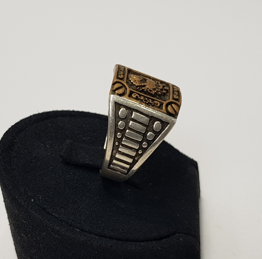 OSMANLI DEVLET ARMALI GÜMÜŞ ERKEK YÜZÜĞÜ