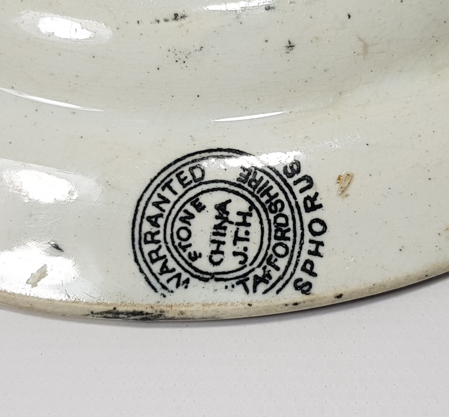 OSMANLI DÖNEMİ BOSPHORUS DAMGALI İSTANBUL MANZARALI PORSELEN TABAK