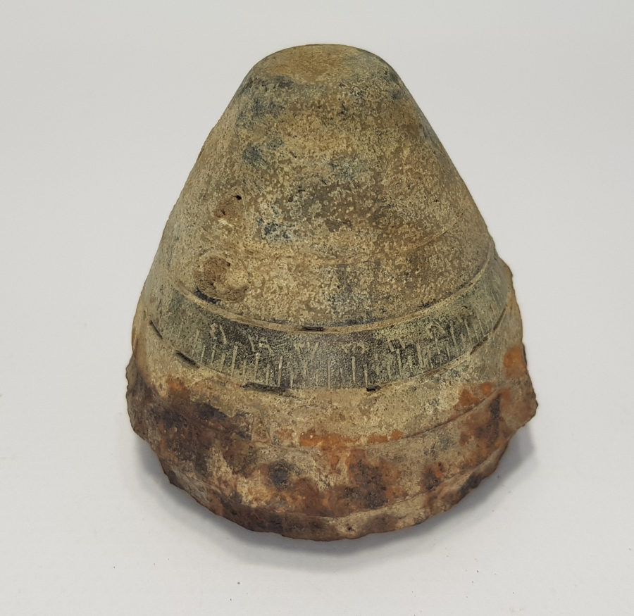 1. DÜNYA SAVAŞI OSMANLICA YAZILI TOP MERMİSİ BAŞLIĞI