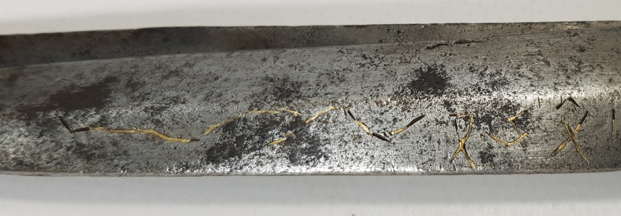 OSMANLI DÖNEMİ EL DÖVME RUMCA YAZILI MAKAS