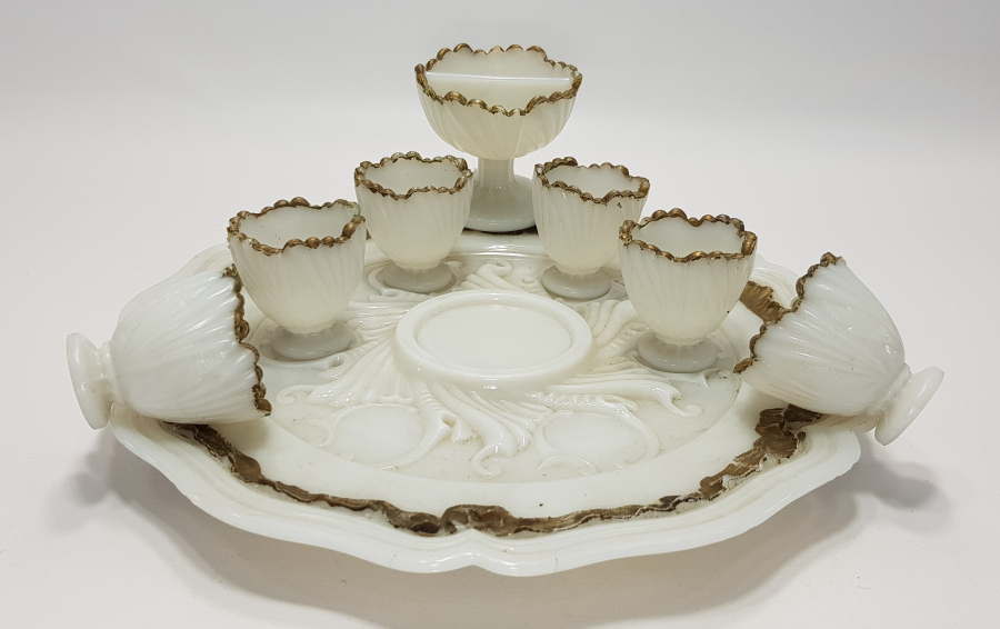 OSMANLI DÖNEMİ TAŞ OPALİN HAVYARLIK SETİ