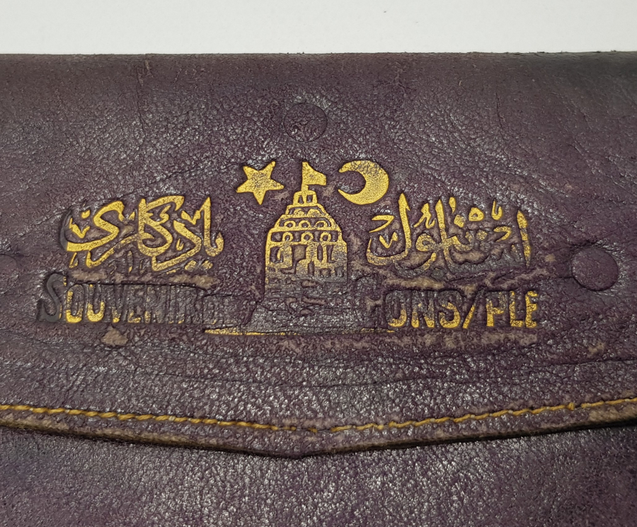 OSMANLI DÖNEMİ DERİ CÜZDAN: İSTANBUL YADİGARI - SOUVENIR DE CONSTANTINOPLE 