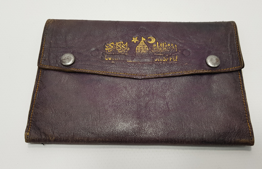 OSMANLI DÖNEMİ DERİ CÜZDAN: İSTANBUL YADİGARI - SOUVENIR DE CONSTANTINOPLE 