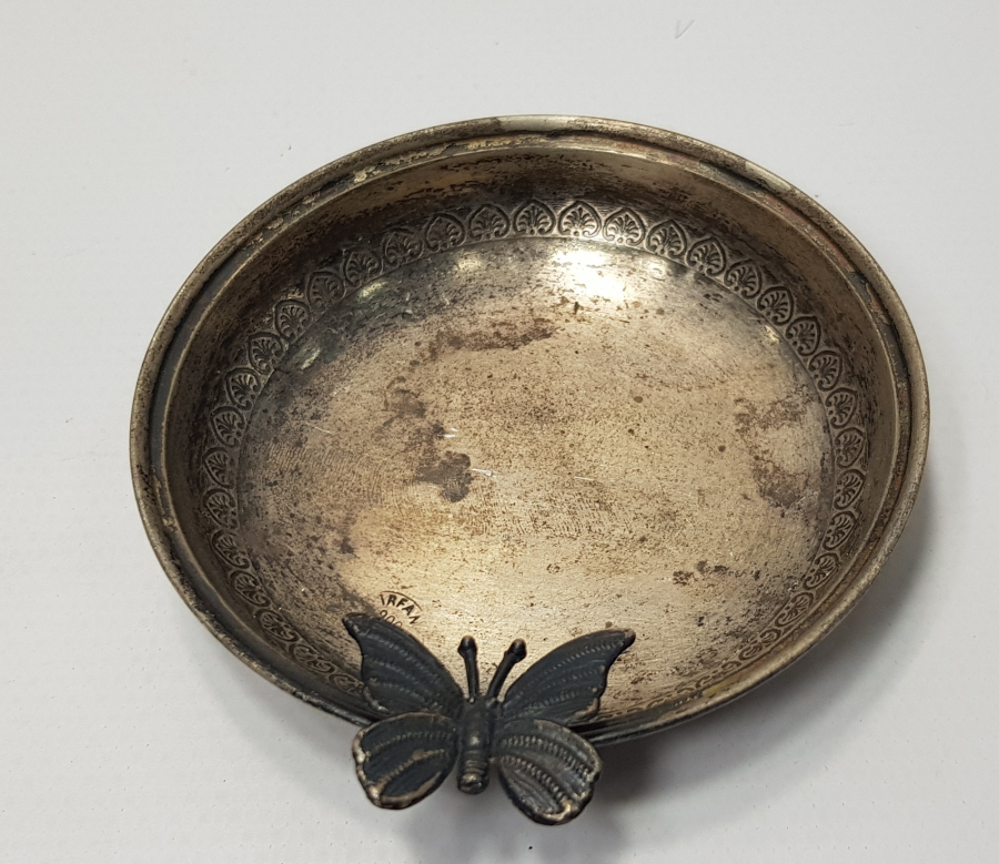 KELEBEK APLİKELİ GÜMÜŞ İKRAMLIK