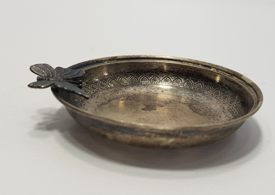 KELEBEK APLİKELİ GÜMÜŞ İKRAMLIK