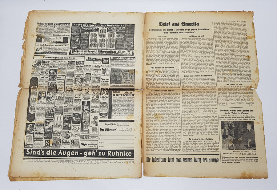 NAZİ DÖNEMİ ORJİNAL GAZETE