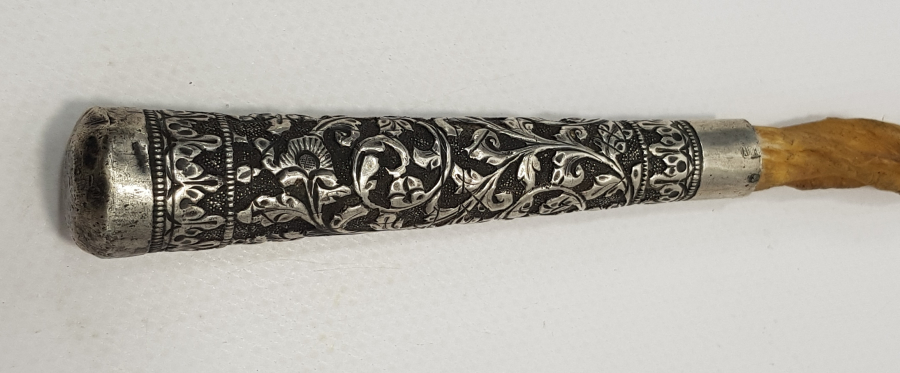 OSMANLI DÖNEMİ GÜMÜŞ SAPLI RUM İŞİ KAMÇI