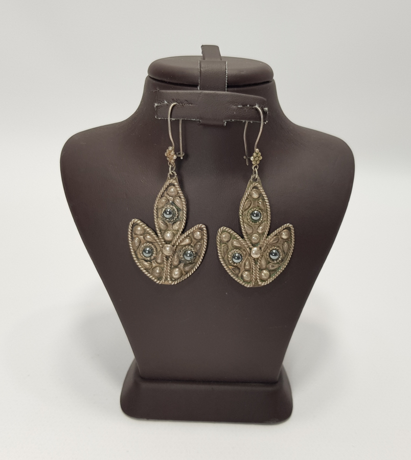 EL İŞİ ÖZEL YAPIM GÜMÜŞ KÜPE