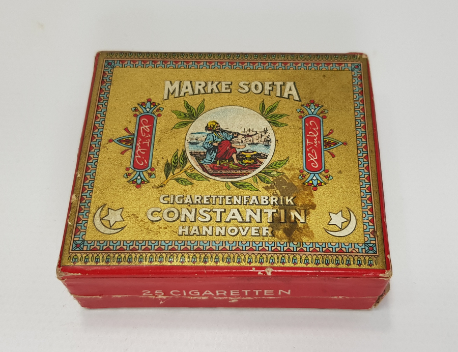 OSMANLICA YAZILI KONSTANTIN MARKA SİGARA KUTUSU
